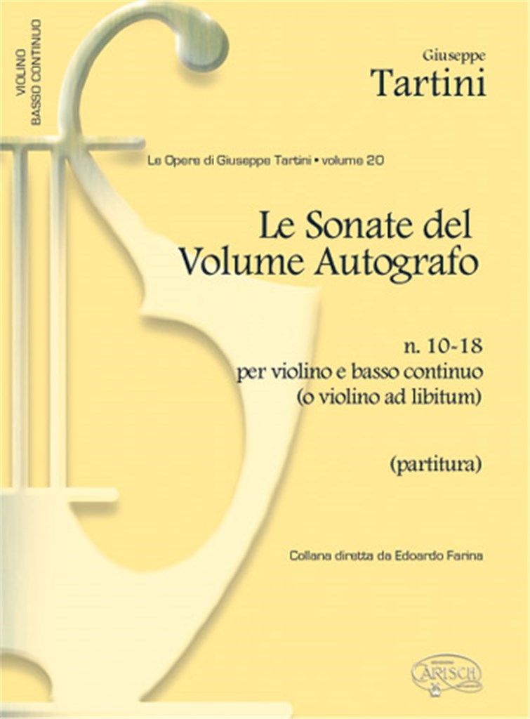 Tartini Volume 20: Sonate del Volume Autografo